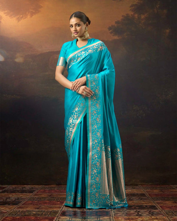 Mushroo Silk Dreamweave Saree For Festive Formal