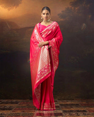 Mushroo Silk Dreamweave Saree For Festive Formal