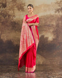 Timeless Muse Mushroo Silk Saree For Festive Formal Wear