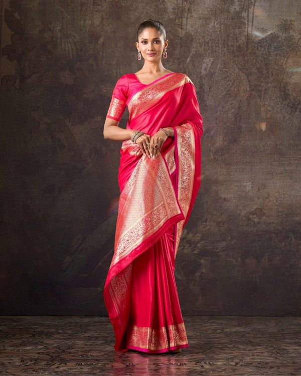 Ethera Mushroo Silk Saree For Festive Formal Wear