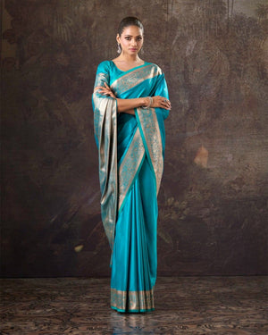 Ethera Mushroo Silk Saree For Festive Formal Wear