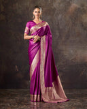 Ethera Mushroo Silk Saree For Festive Formal Wear
