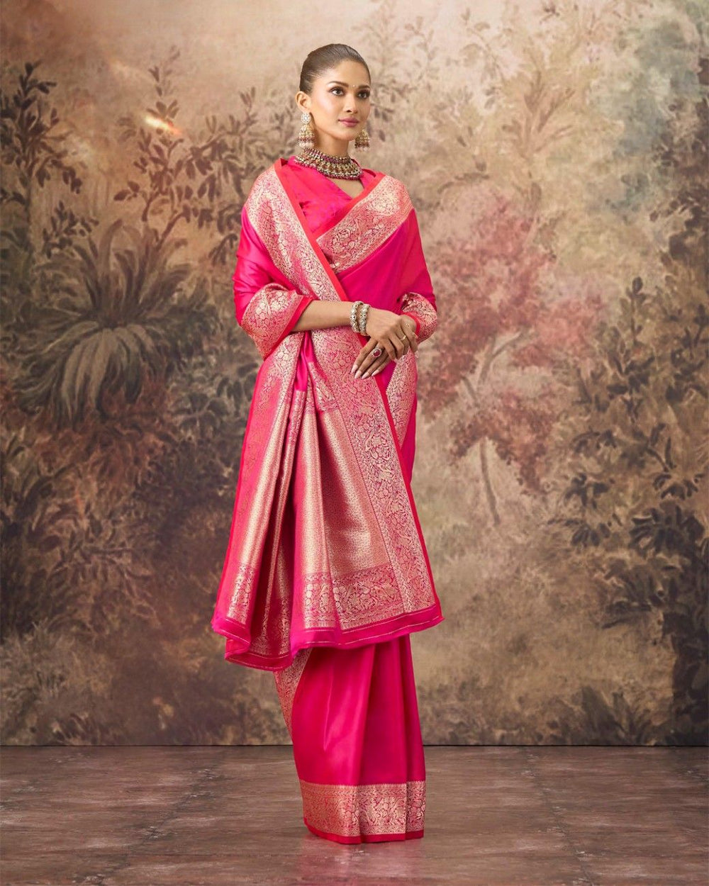 Mushroo Silk Celestia Saree For Festive Formal Wear