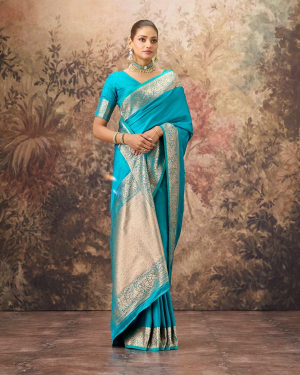 Mushroo Silk Celestia Saree For Festive Formal Wear