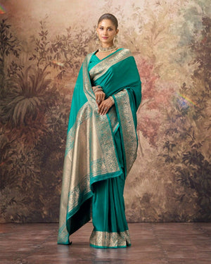 Mushroo Silk Celestia Saree For Festive Formal Wear