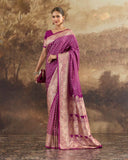 Soft Sheen Satin Saree for Wedding Wear