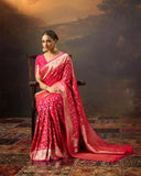 Satin Mushroo Elan Silk Saree For Festive Formal Wear