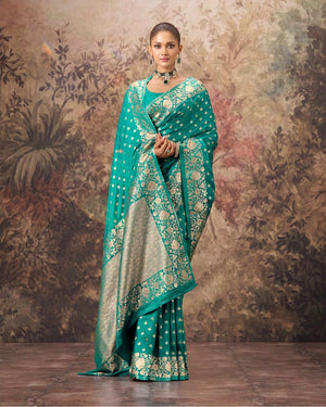 Satin Mushroo Elan Silk Saree For Festive Formal Wear