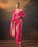 Satin Mushroo Elan Silk Saree For Festive Formal Wear