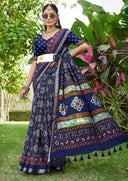 Saanjh Prints Cotton Saree For Daily Wear