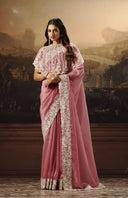 Glamour Organza Saree For Festive Wear