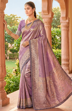 Trinaya Tissue Saree for Festive Wear