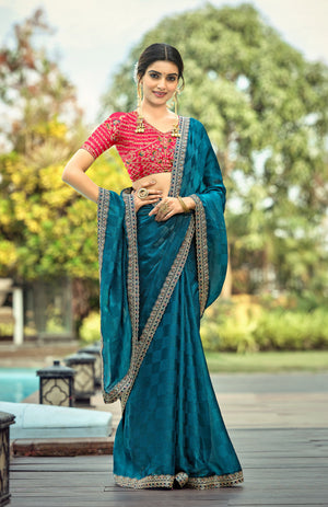 Zerina Satin Saree for Festive Wear