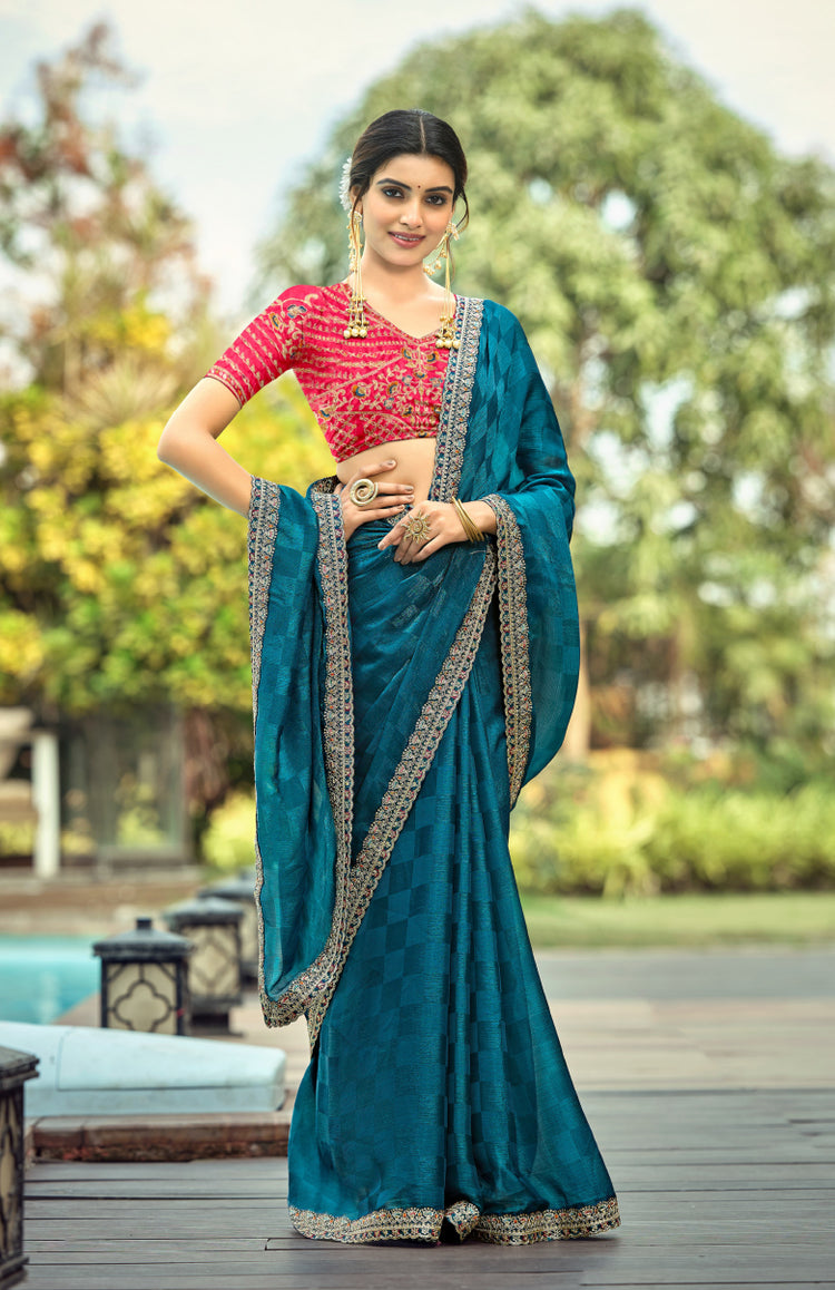 Zerina Satin Saree for Festive Wear