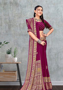 Moss Majesty Crepe Saree For Daily Wear