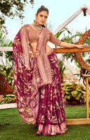 Vellura Brasso Saree For Festive Wear