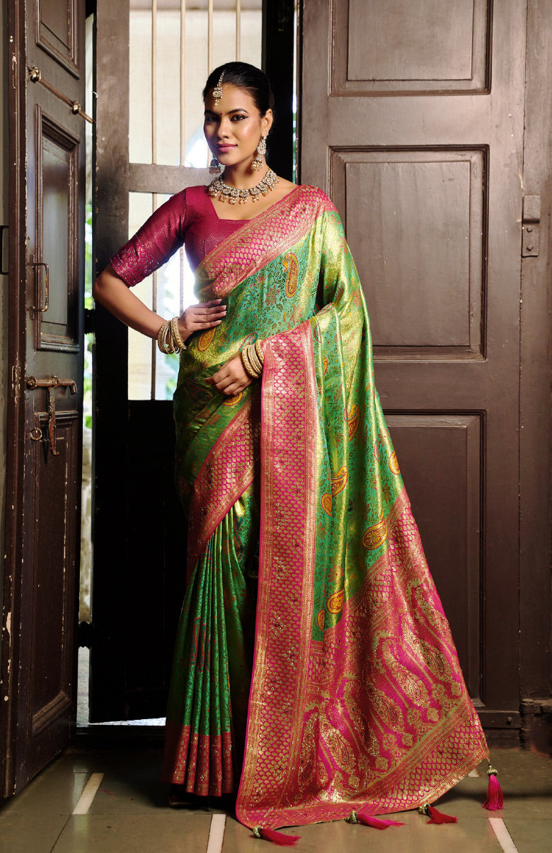 Sparkle Silk Saree For Festive Wear