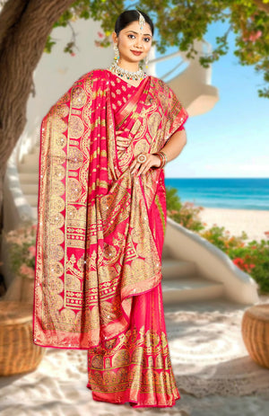 Dreamweave Brasso Saree For Festive Wear