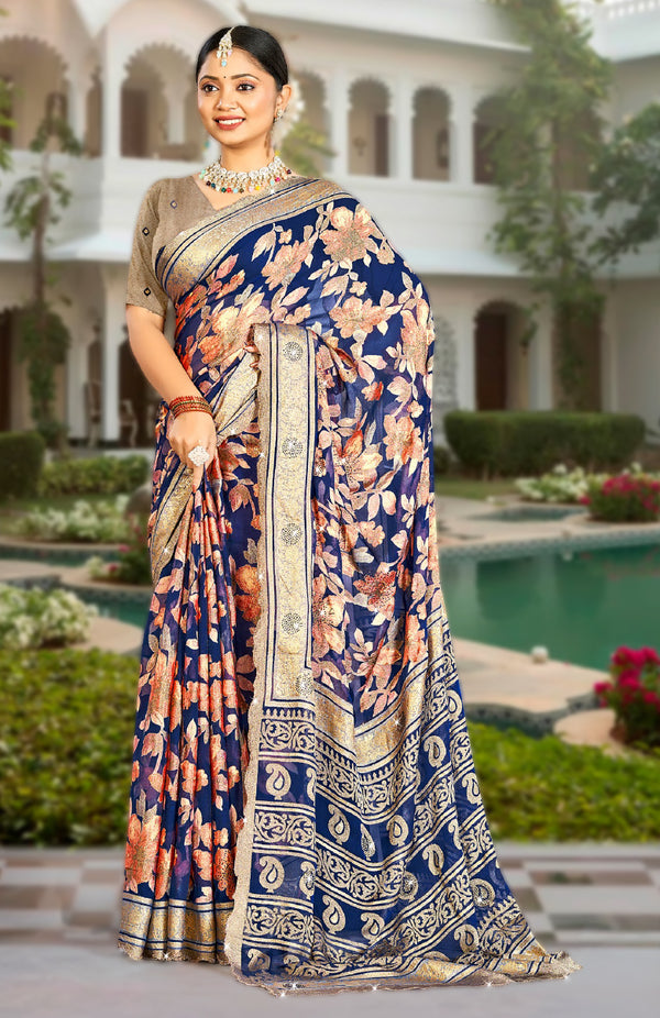 Brassique Brasso Saree For Festive Wear