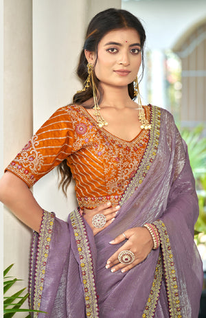 Mehera Satin Saree for Festive Wear