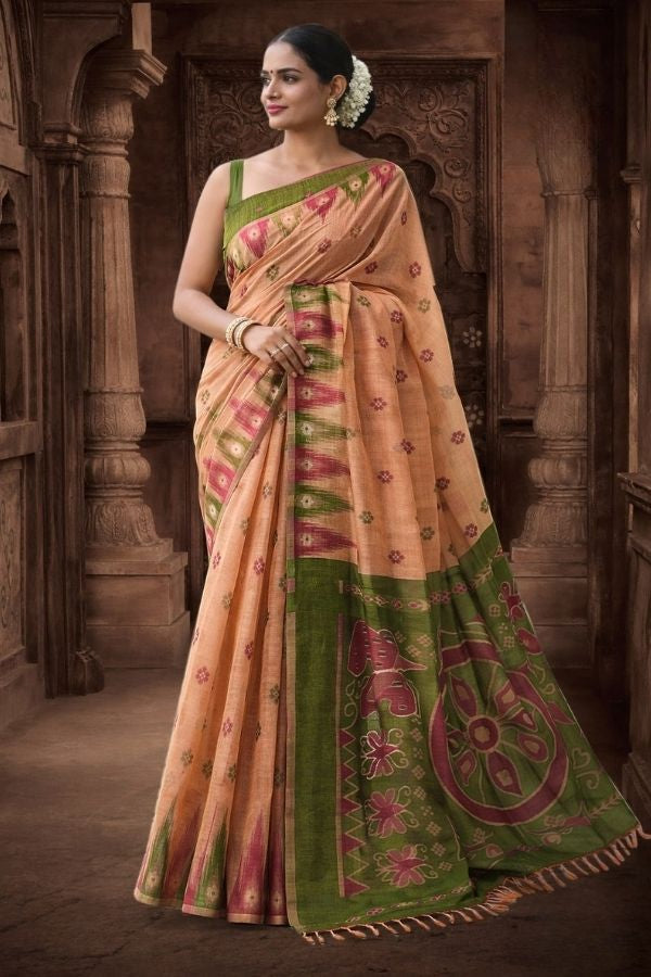 Zarvani Cotton Saree For Daily Wear