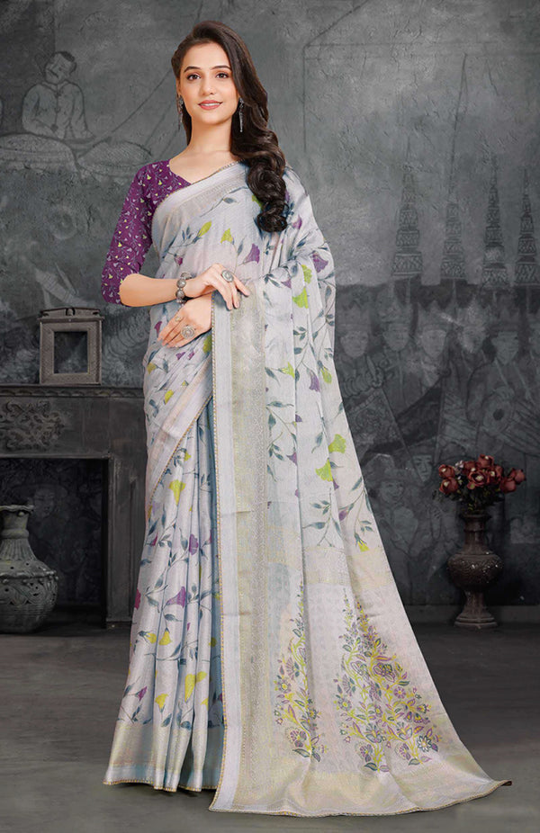Floral Serenade Saree