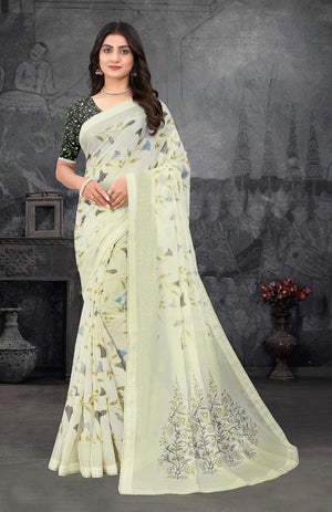 Floral Serenade Saree
