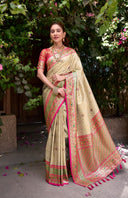 Kalanjali Ratnpushpa Art Silk Saree for Wedding Wear