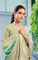 Chandini Veil Art Silk Tissue Saree for Wedding Wear