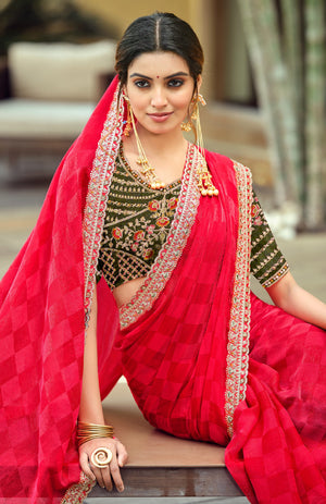 Zerina Satin Saree for Festive Wear