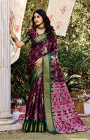 Floral Muse Silk Saree For Festive Wear