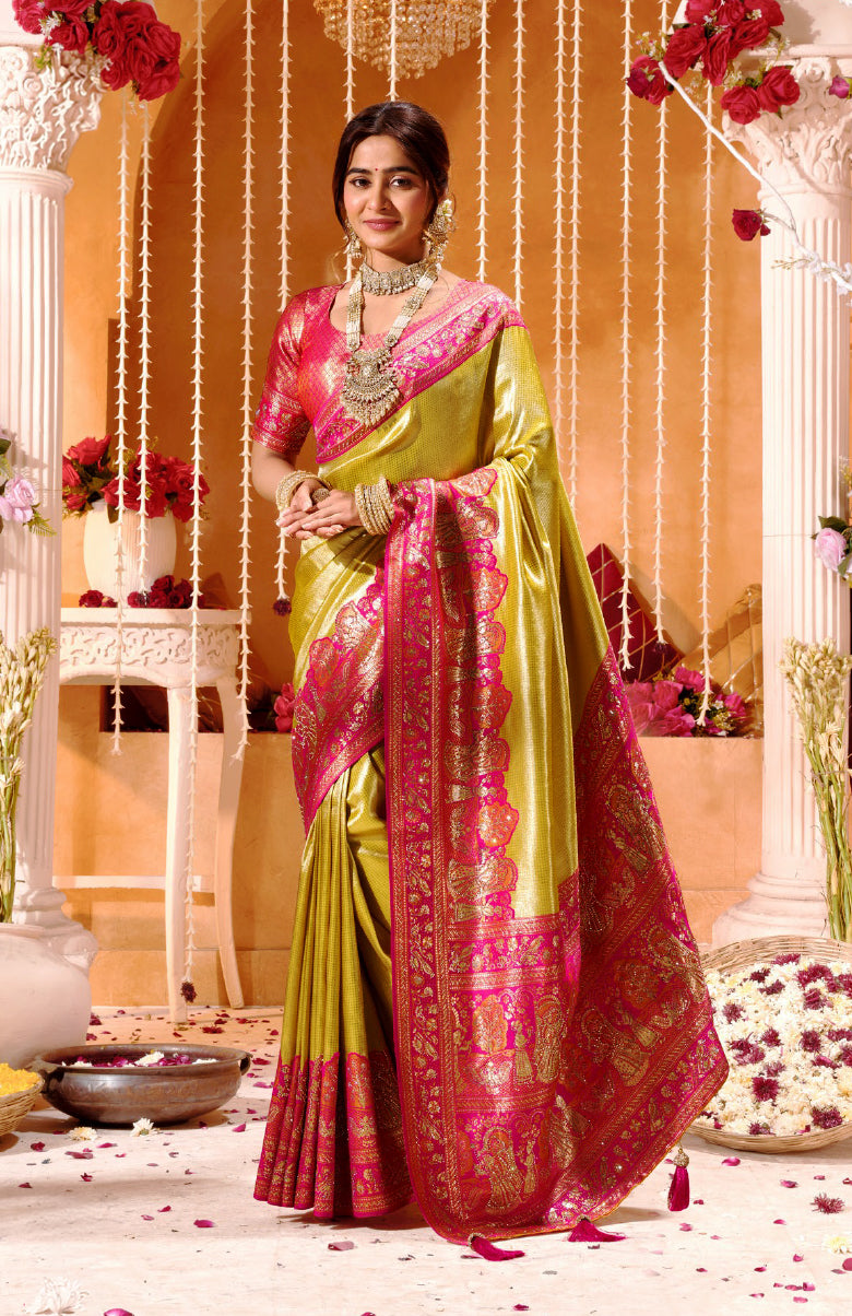 Vastra Tissue Saree For Wedding Wear