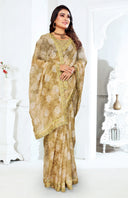 Elegant Multishade Satin Saree for Daily Wear