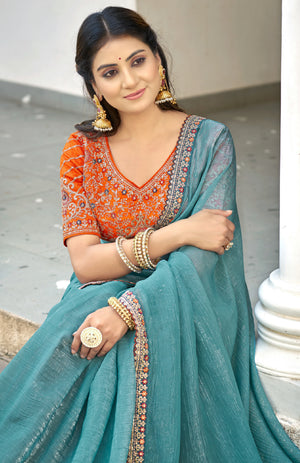 Mehera Satin Saree for Festive Wear
