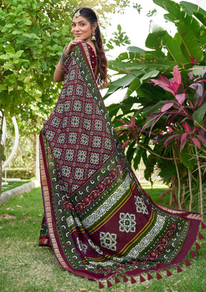 Saanjh Prints Cotton Saree For Daily Wear