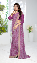 Printiva Crepe Saree For Semi Formal Wear
