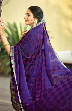 Zerina Satin Saree for Festive Wear