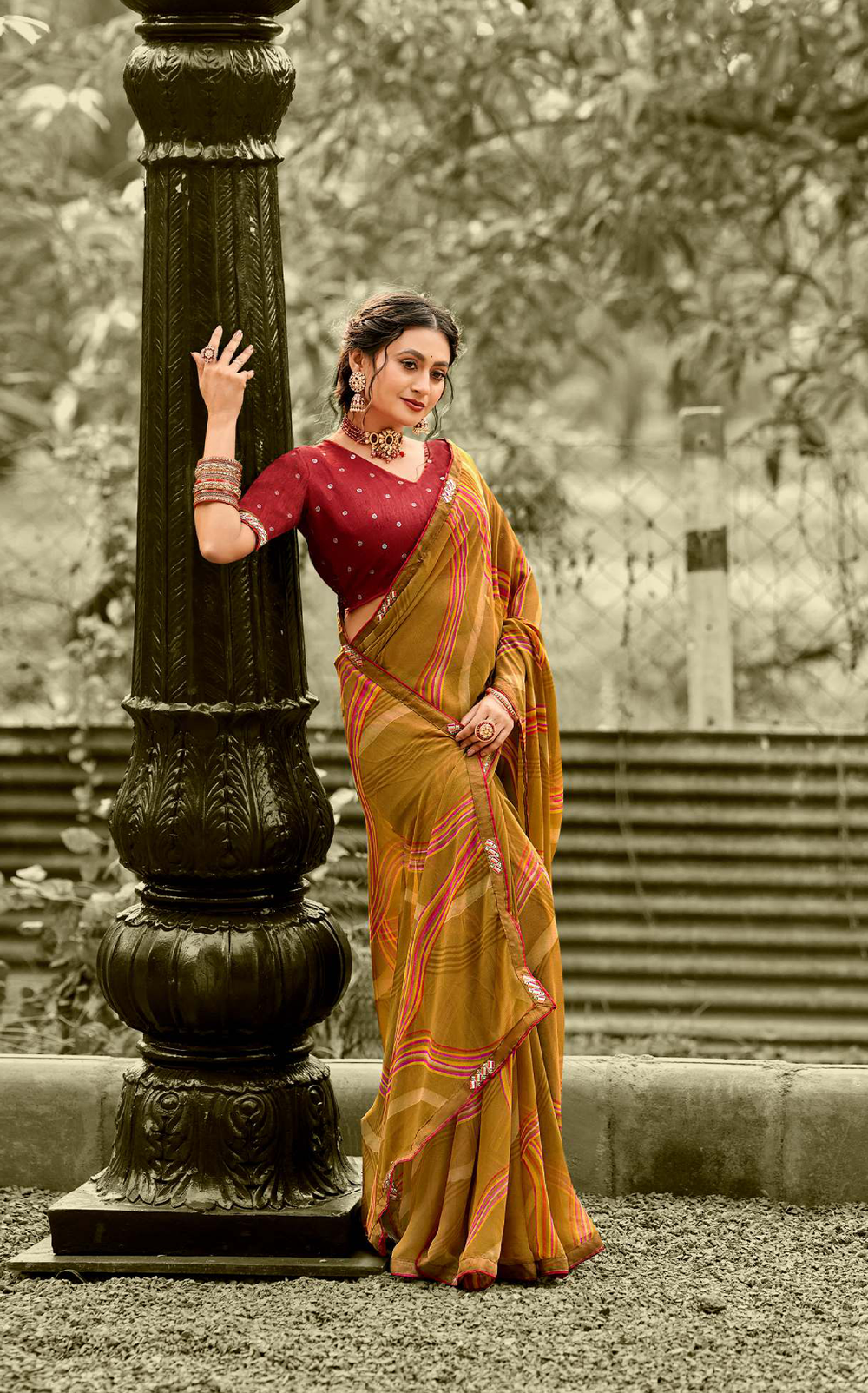 Bloom Style Georgette Saree for Daily Wear