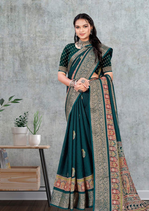 Moss Majesty Crepe Saree For Daily Wear