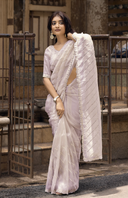 Crystal Grace Organza Saree for Wedding Wear