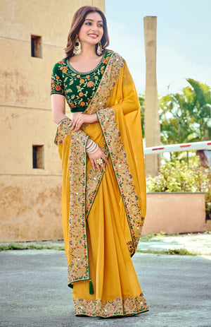 Alankar Georgette Saree For Wedding Wear