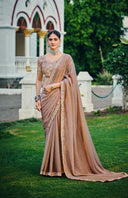 Plainza Satin Saree For Festive Wear