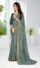 Printiva Crepe Saree For Semi Formal Wear