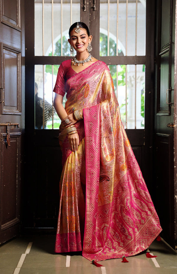 Sparkle Silk Saree For Festive Wear