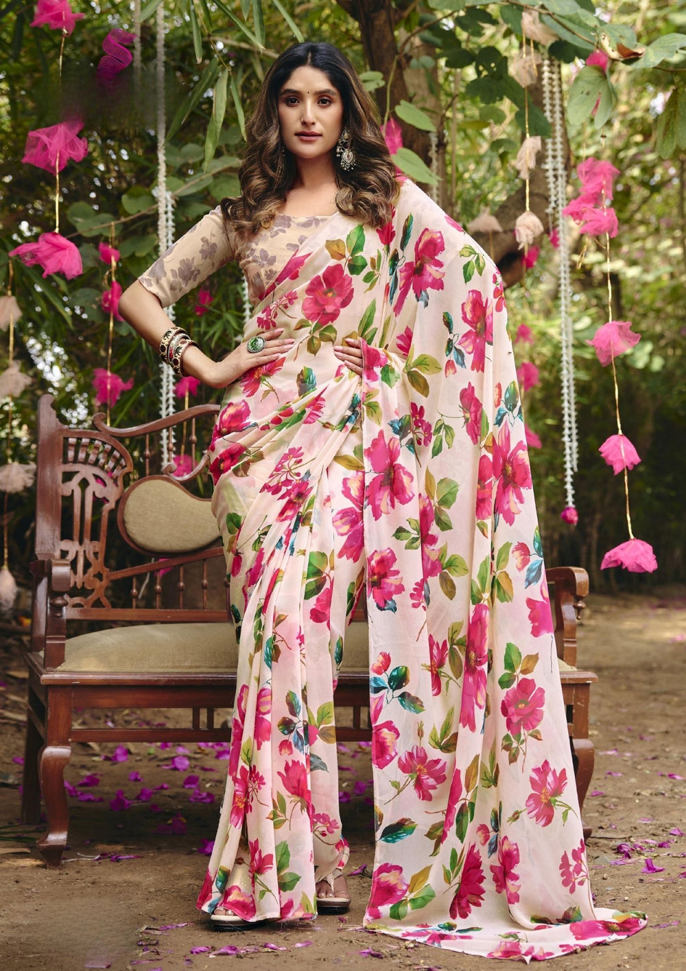 Bloomara Georgette Saree for Daily Wear
