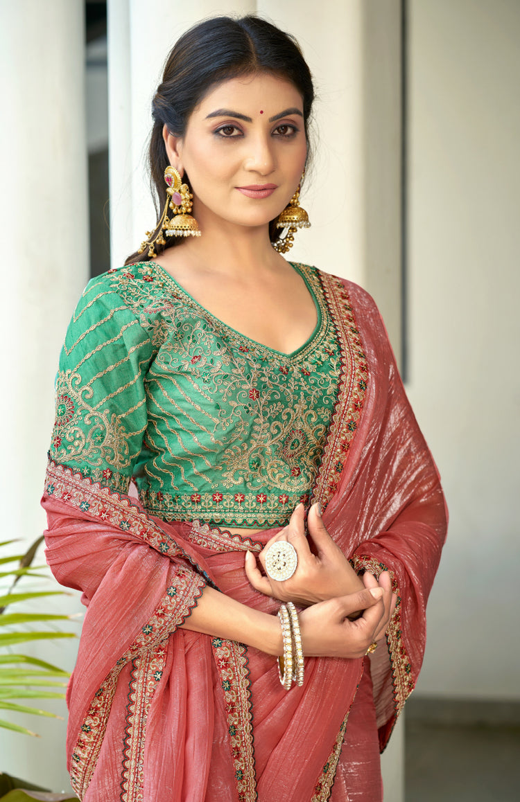 Mehera Satin Saree for Festive Wear
