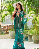 Georgette Digital Grace Saree For Semi Formal Wear
