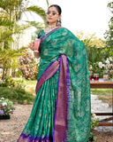 Silk Floric Mist Saree For Semi Formal Wear