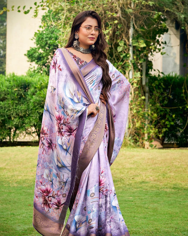 Georgette Pixel Elegance Saree For Semi Formal Wear