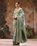 Tissue Elanza Silk Saree For Festive Wear